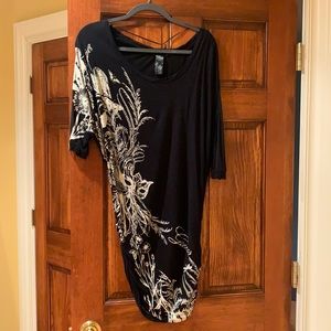 Guess off the shoulder midi dress